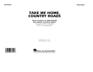 Take Me Home, Country Roads (arr. Matt Conaway) - Conductor Score (Full Score)