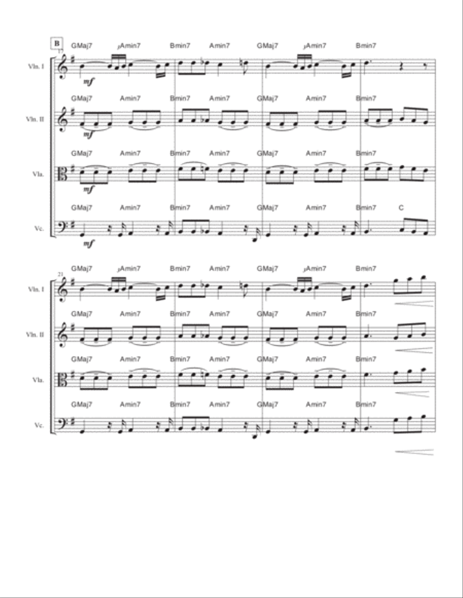 If I Ain't Got You String Quartet scores gallery preview page 3