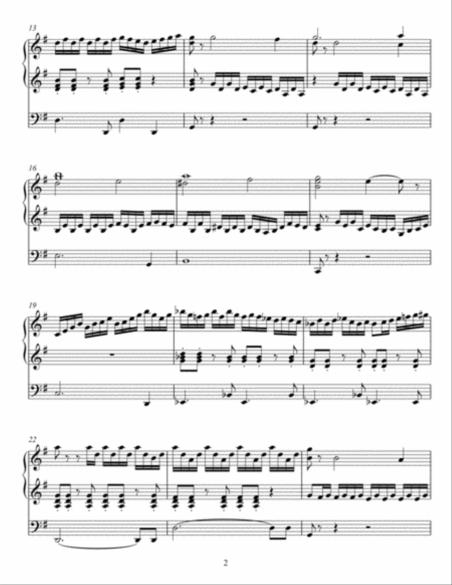 Toccata in the Style of Widor Organ Solo scores gallery preview page 2