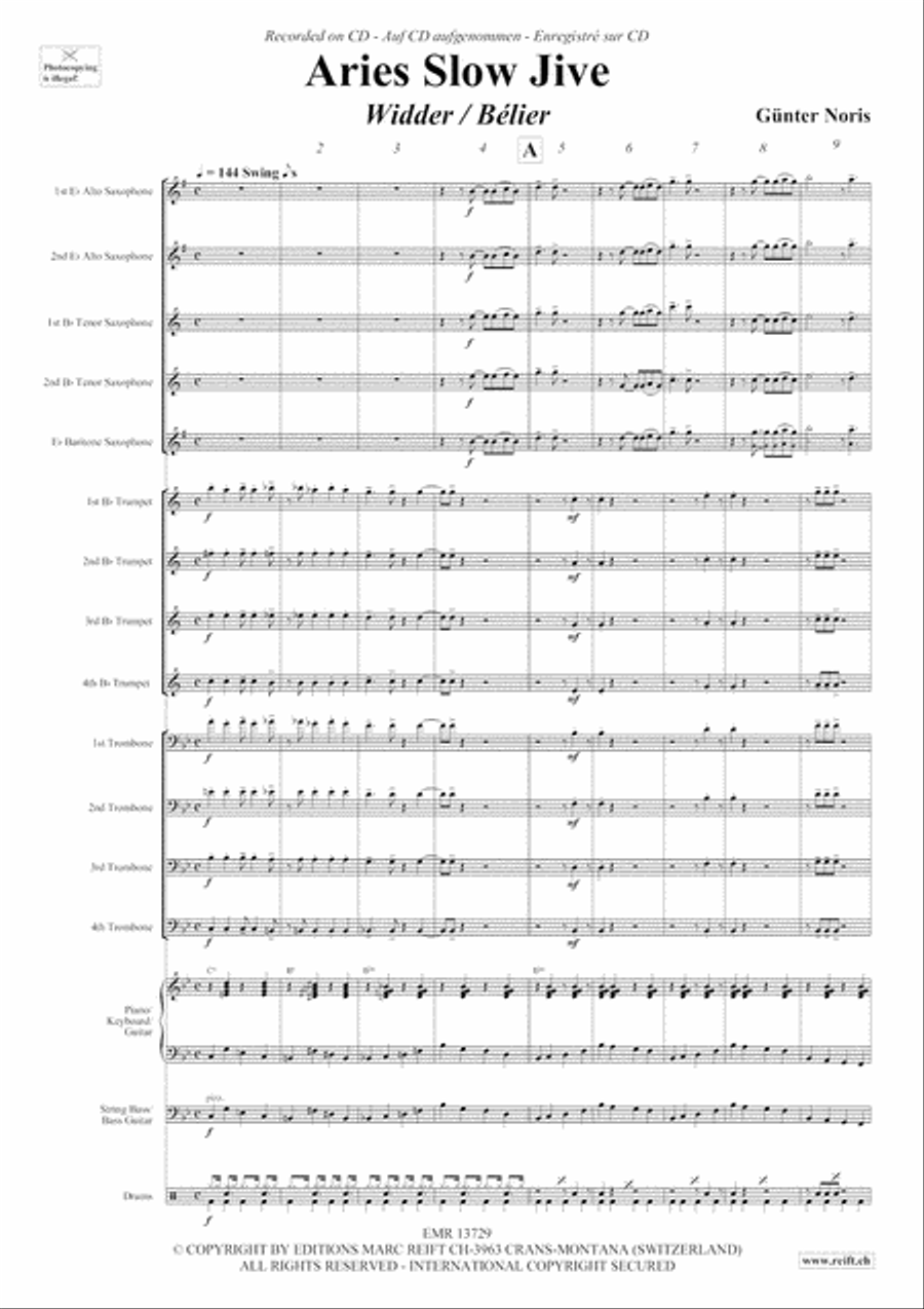 Aries Slow Jive Big Band scores gallery preview page 4