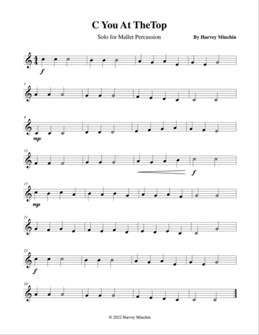 Seven Studies for Solo Mallet Percussion Volume 0 Percussion Ensemble scores gallery preview page 4