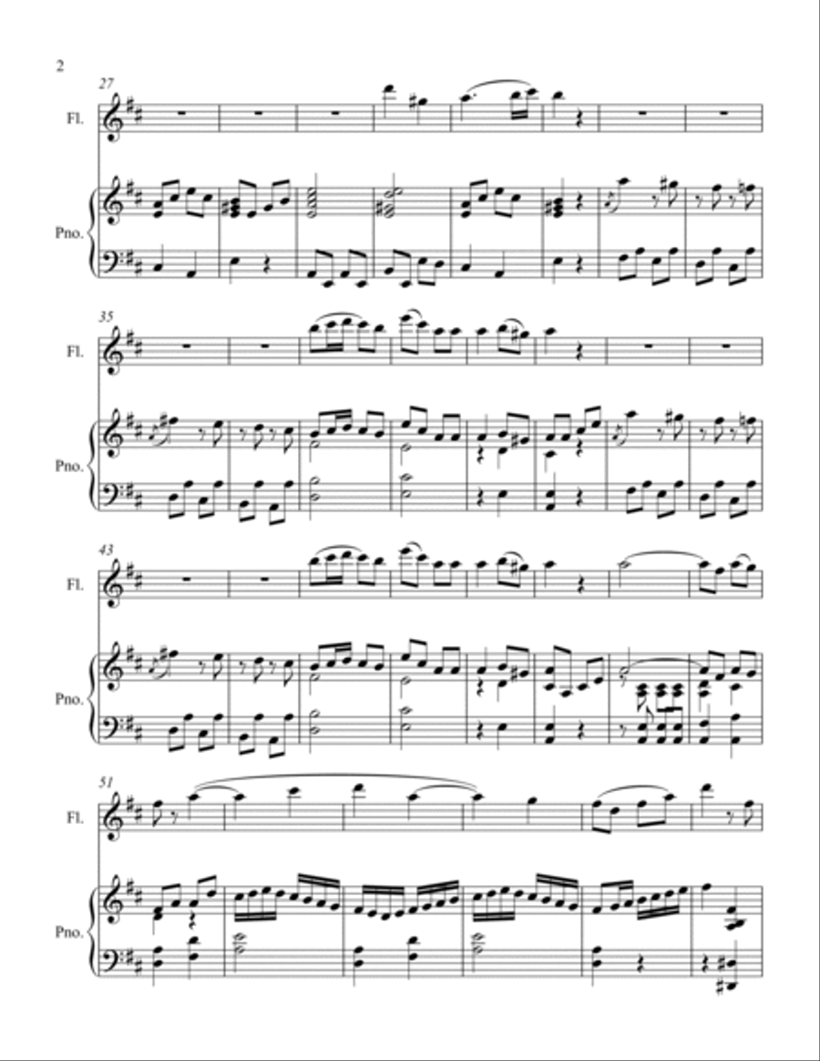 Alleluja from Exultate jubilate Alleluja from Exultate jubilate Flute Solo scores gallery preview page 2
