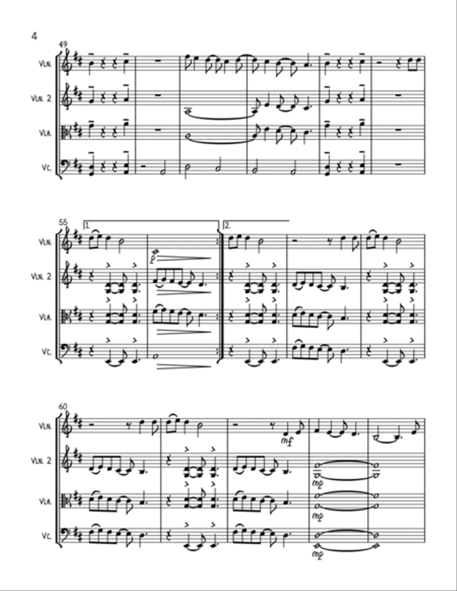 Human Nature Human Nature String Trio scores gallery preview page 4