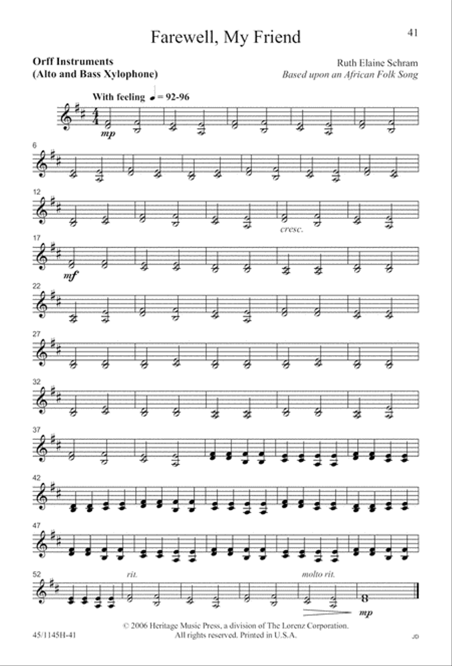 We Sing the World Around 2-Part scores gallery preview page 42