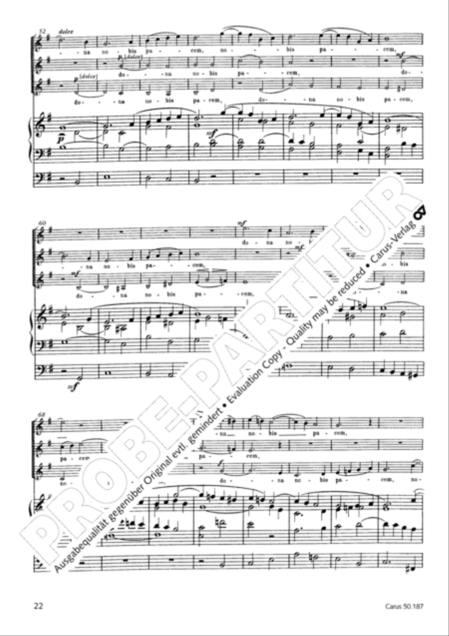 Mass in g minor SSA scores gallery preview page 23