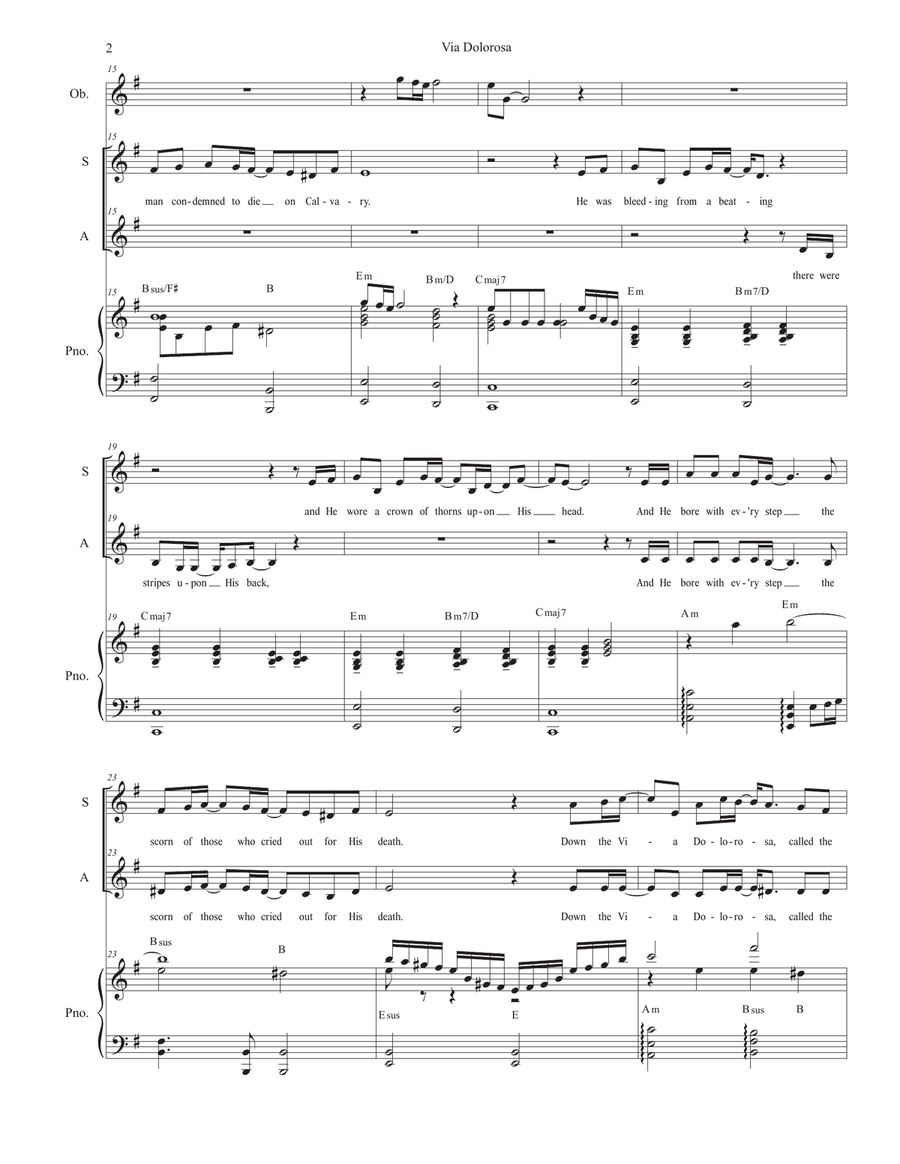 Via Dolorosa Alto Voice scores gallery preview page 2