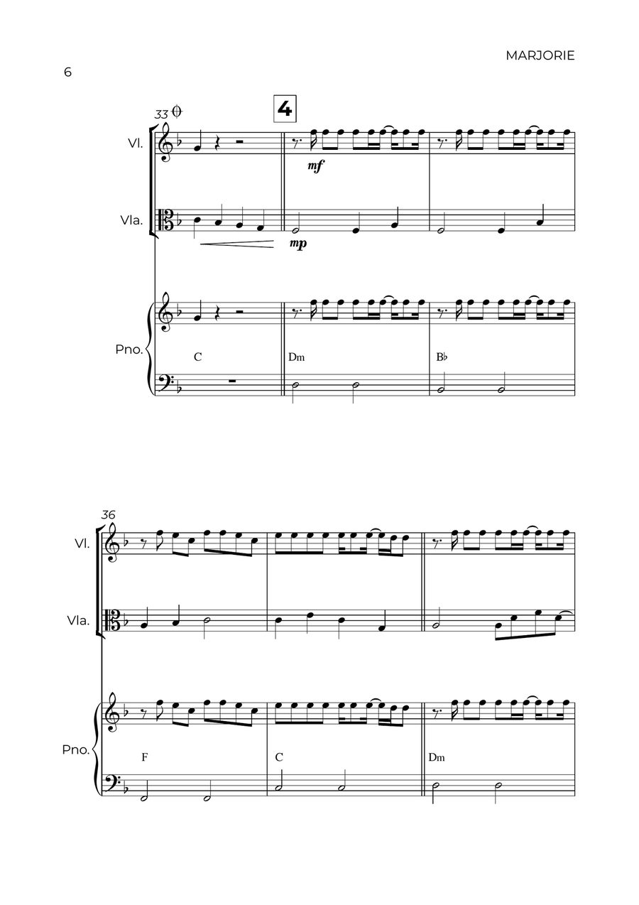 Marjorie String Duet scores gallery preview page 6