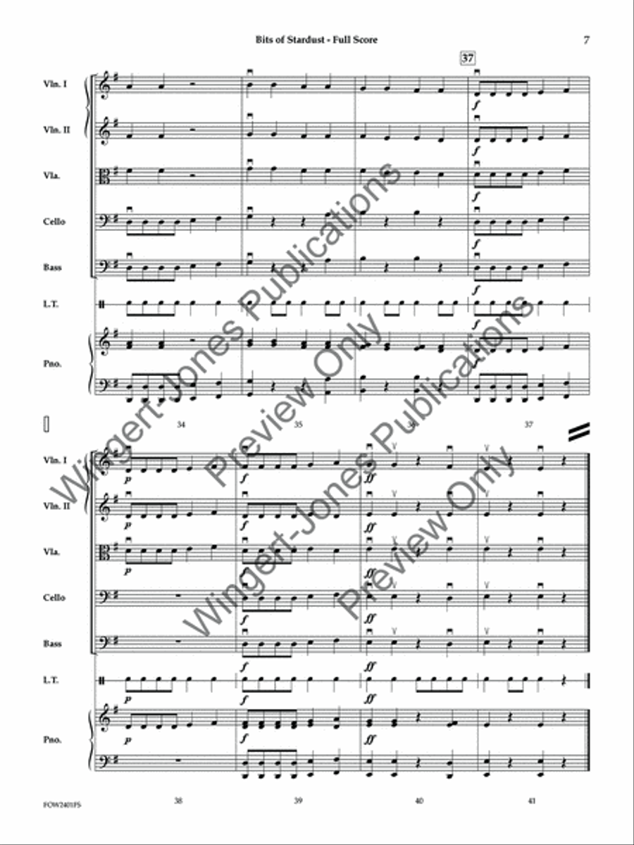 Bits of Stardust (Score) String Orchestra scores gallery preview page 8