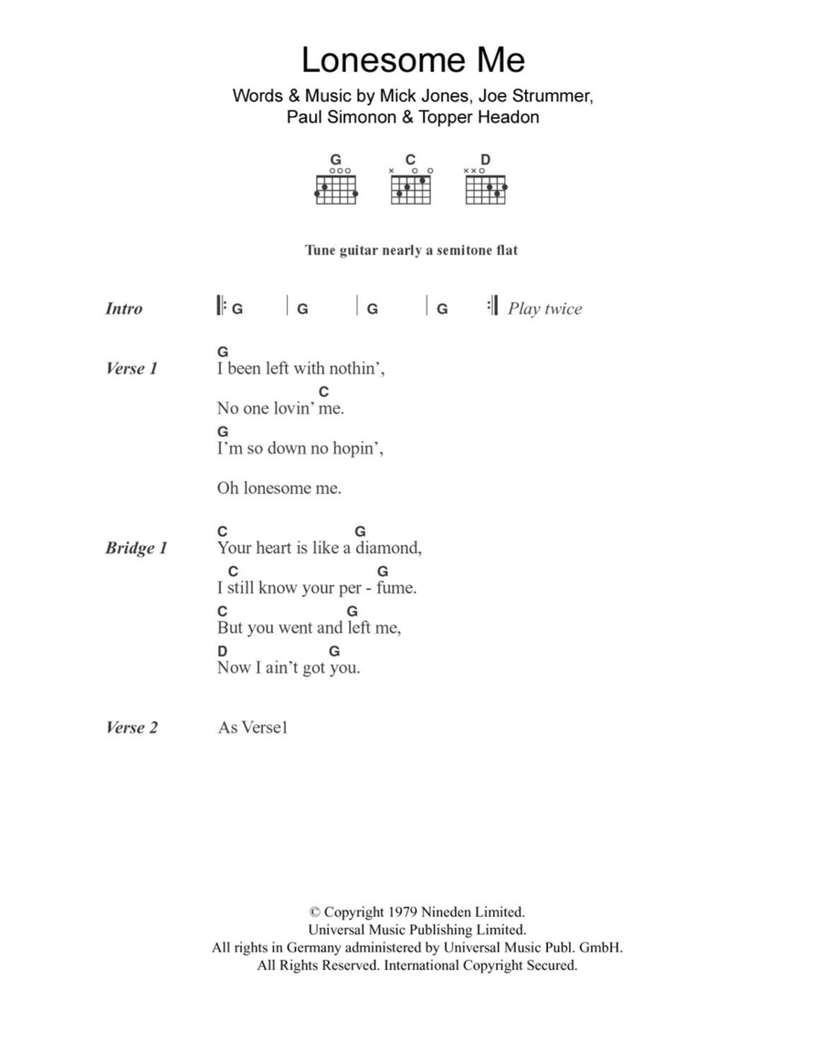 Lonesome Me Lonesome Me Acoustic Guitar scores gallery preview page 1
