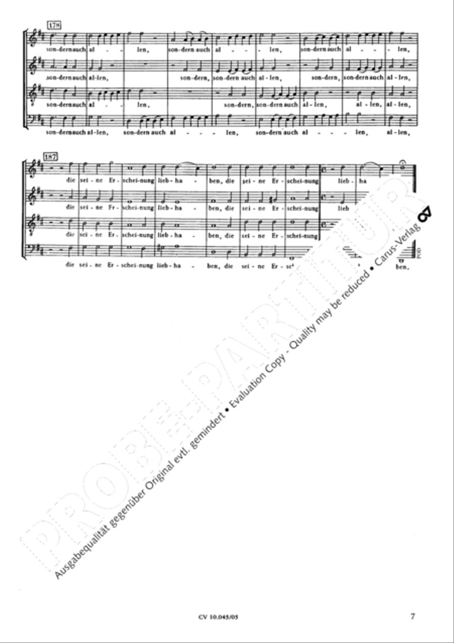 Die Zeit meines Abschieds ist vorhanden 4-Part scores gallery preview page 8