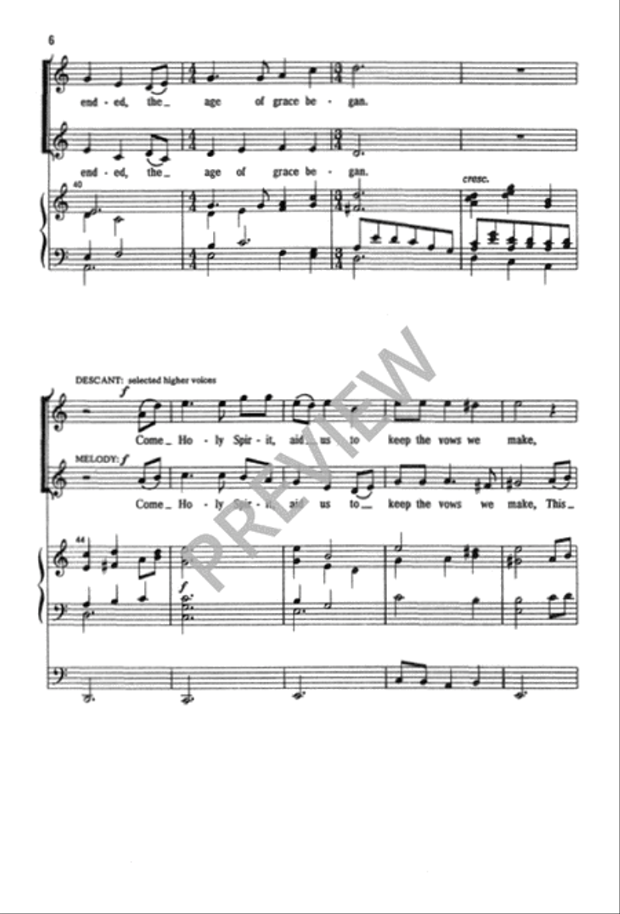 The Baptism of Jesus 2-Part scores gallery preview page 7