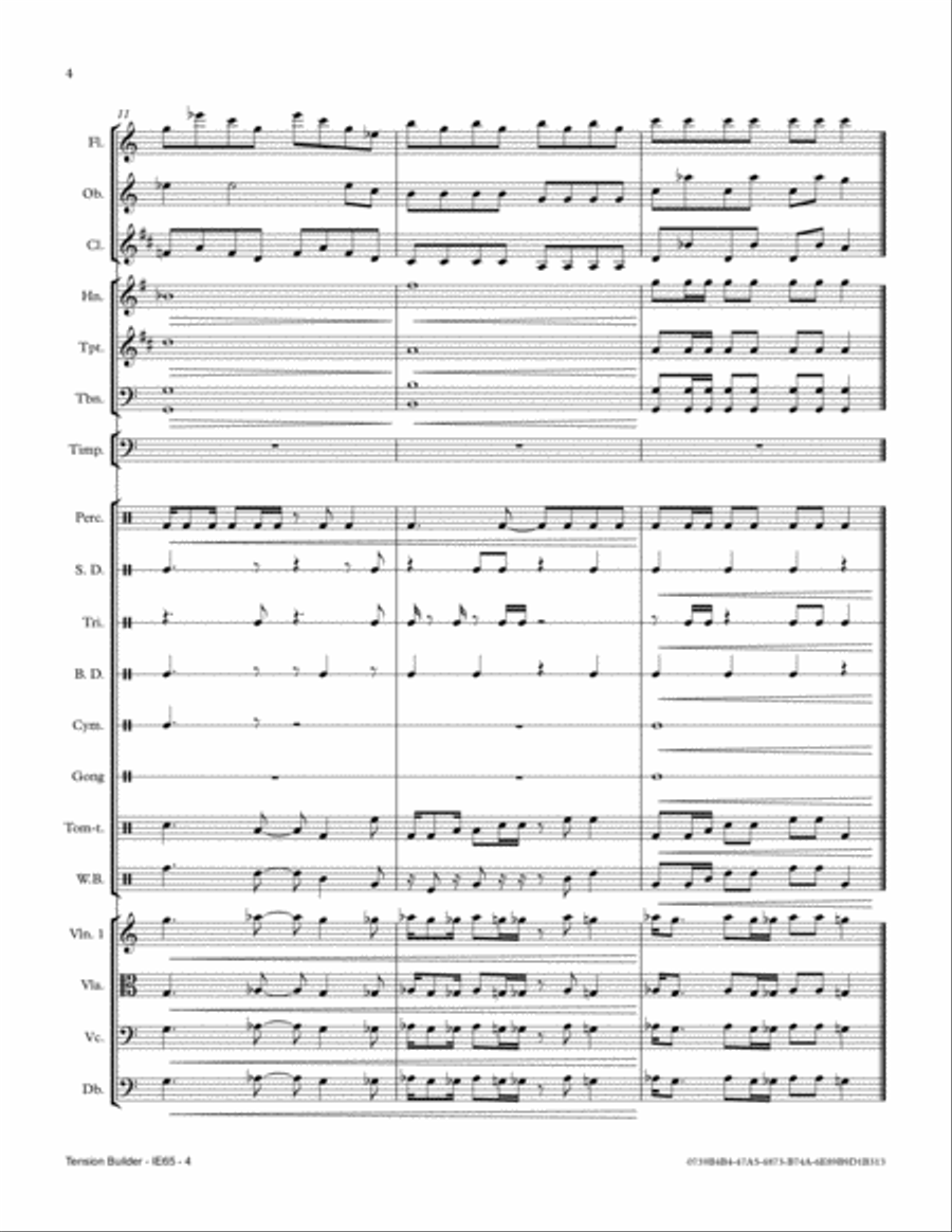 45 Second Tension Builder Full Orchestra scores gallery preview page 4