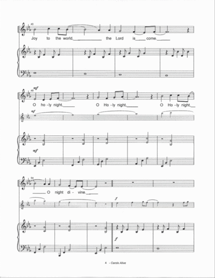 Carols Alive Choir scores gallery preview page 4
