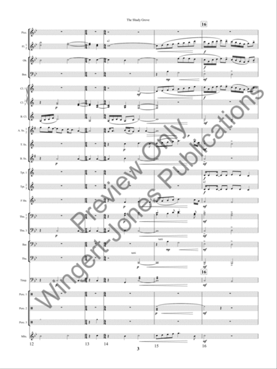The Shady Grove The Shady Grove Concert Band scores gallery preview page 6