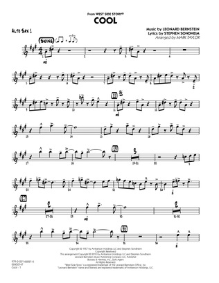 Book cover for Cool (from West Side Story) - Alto Sax 1
