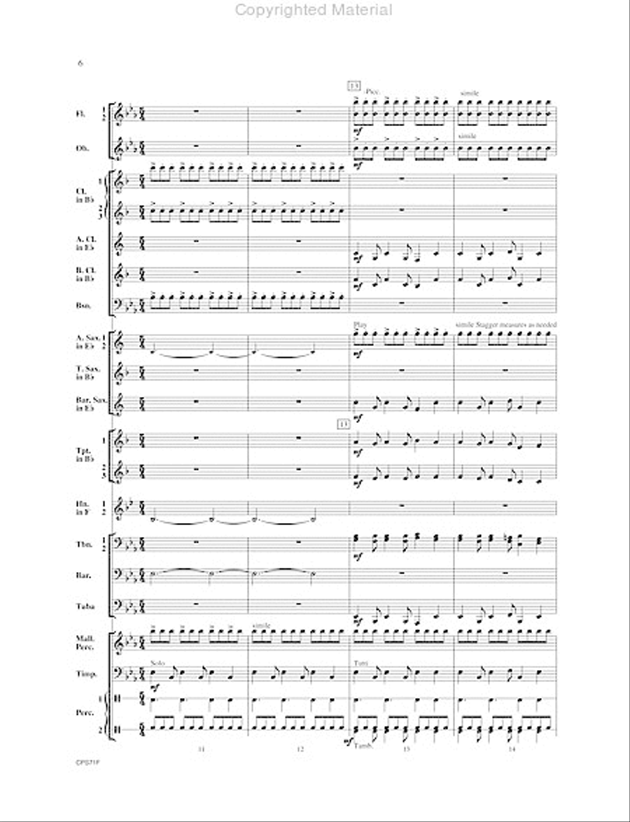 Rondo Festivo Concert Band scores gallery preview page 7