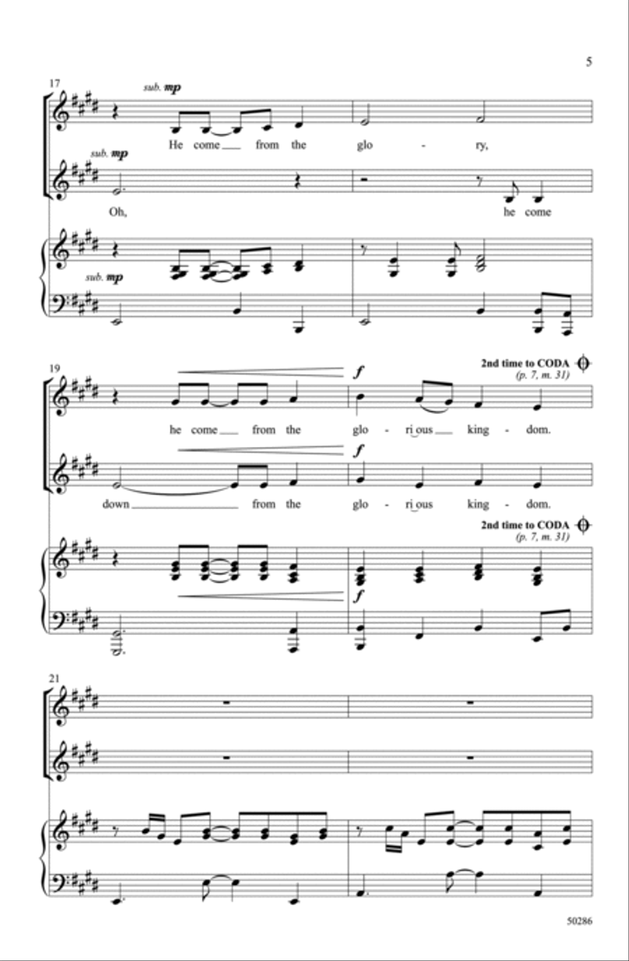 The Virgin Mary Had a Baby Boy Choir scores gallery preview page 4