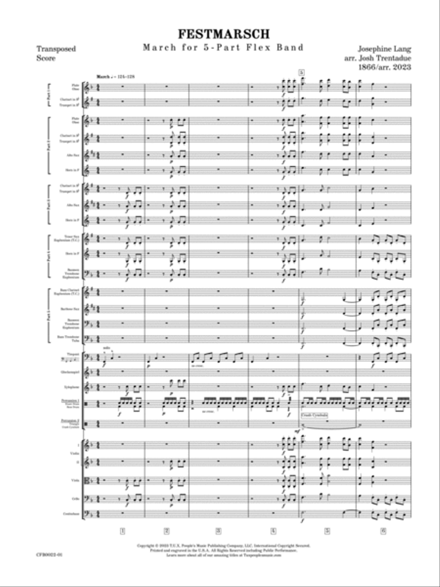Festmarsch Festmarsch Concert Band scores gallery preview page 4