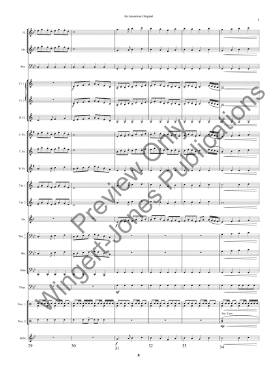 An American Original An American Original Concert Band scores gallery preview page 8
