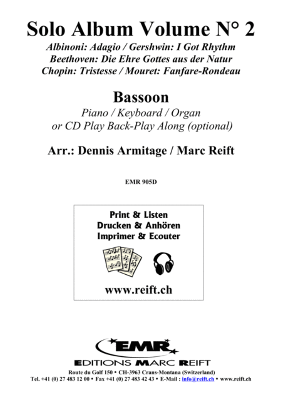 Solo Album Volume 02 Bassoon Solo scores gallery preview page 2