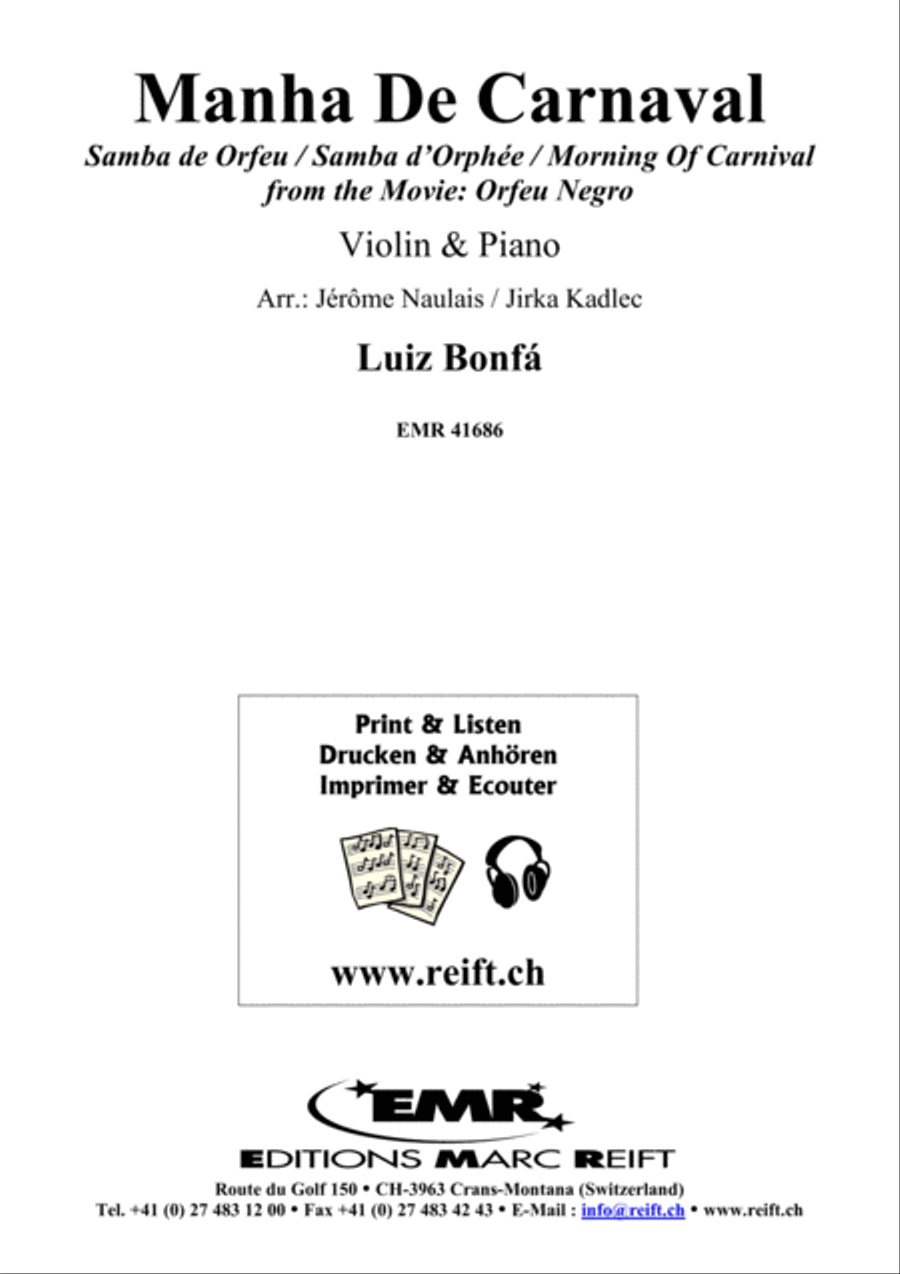 Manha De Carnaval Violin Solo scores gallery preview page 2