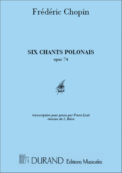 6 Chants Polonais De Chopinpiano