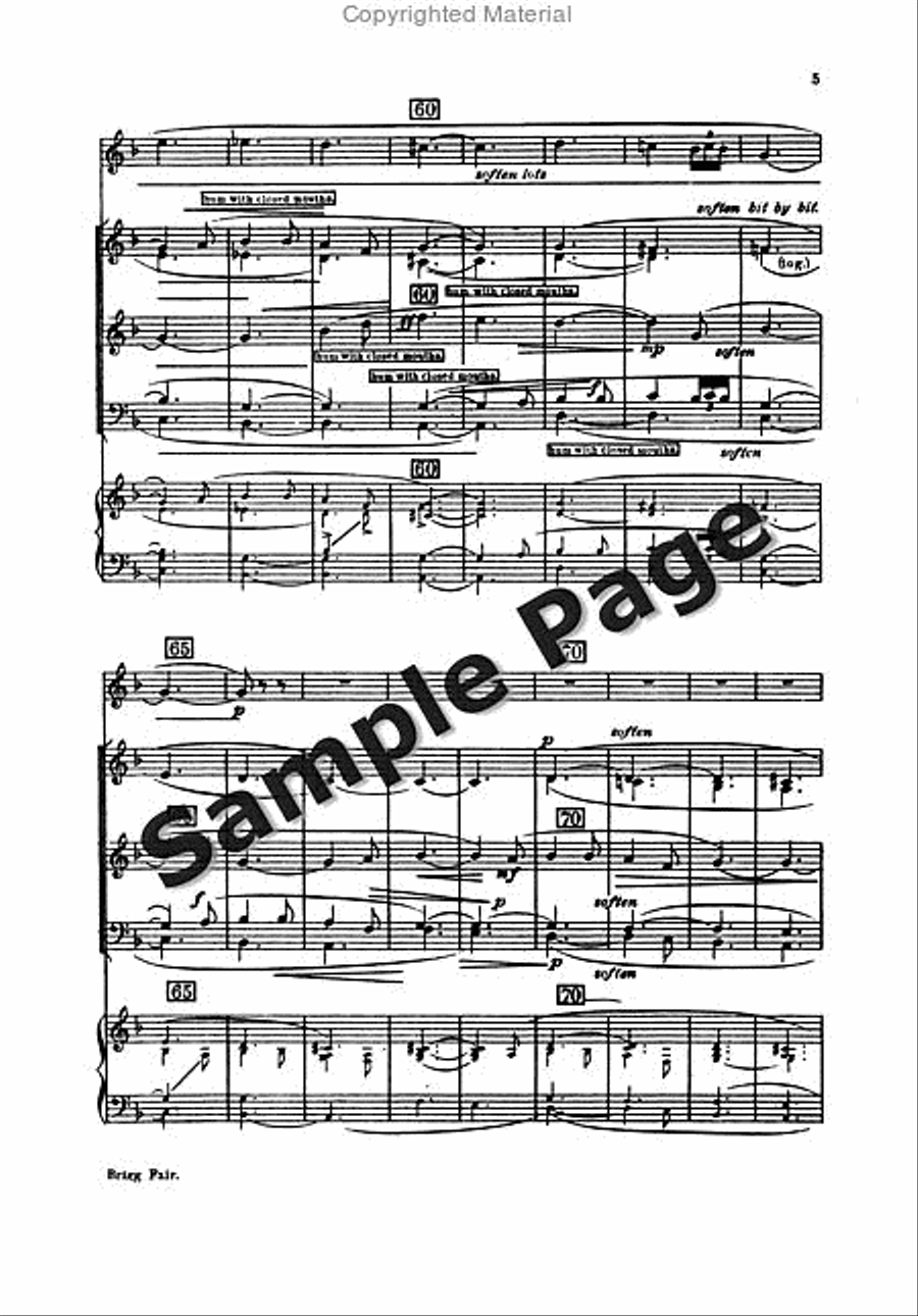 Grainger Brigg Fair Satbb Chor Mixed Choir scores gallery preview page 8