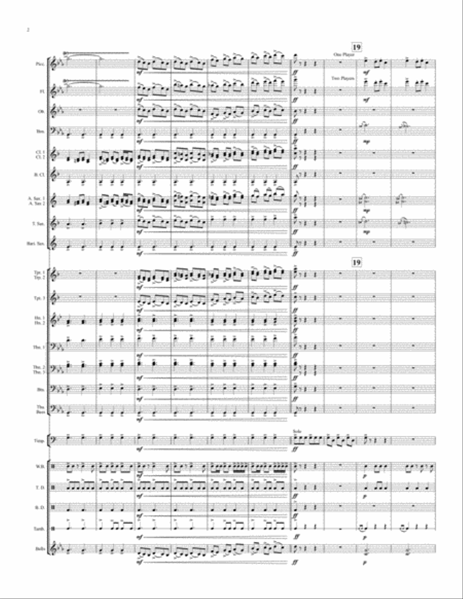 Holiday Bell Carol Concert Band scores gallery preview page 3