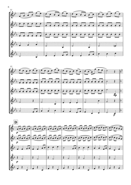 Clarinet Quintet - Away in aanger image number null