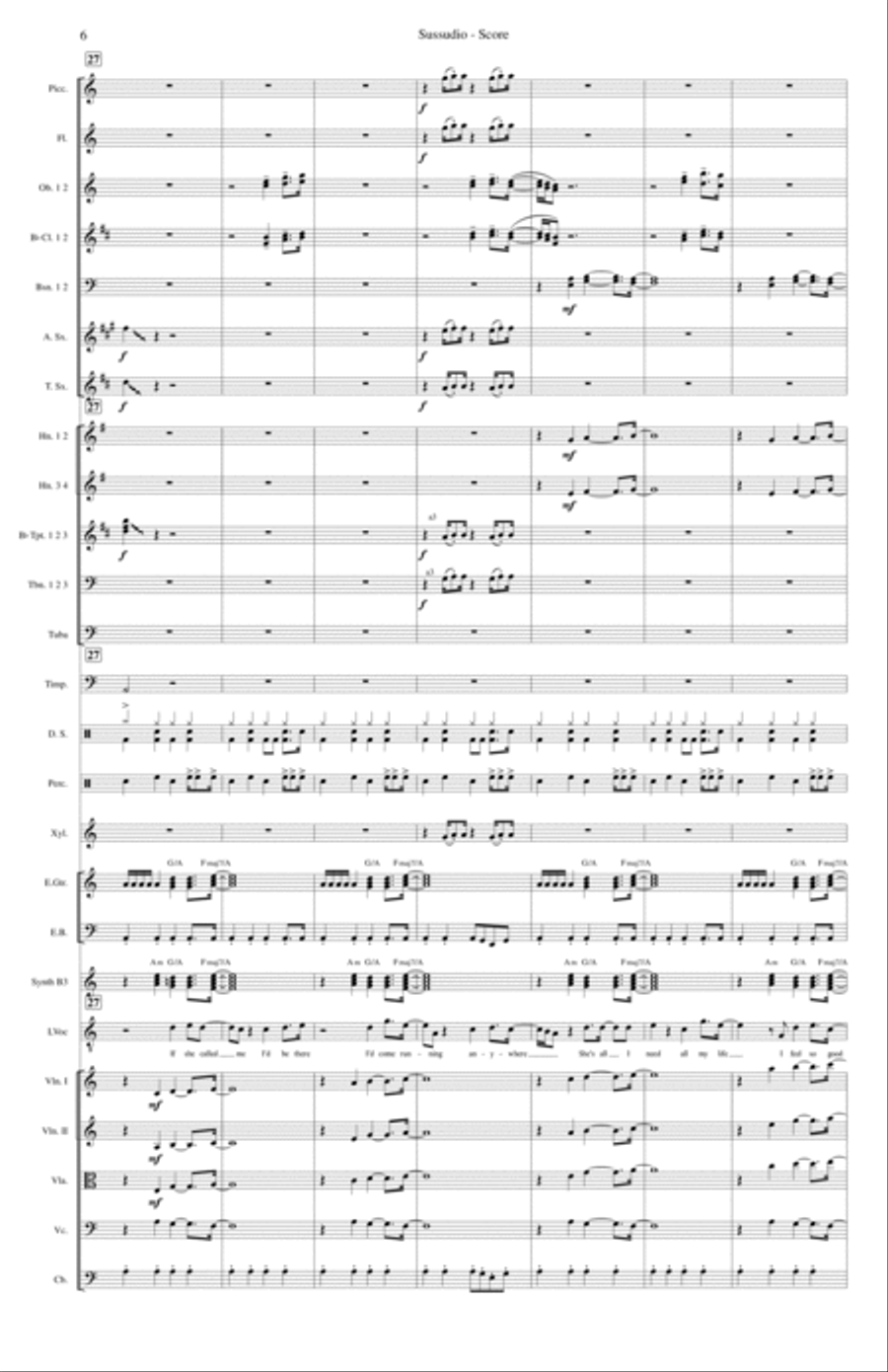 Sussudio Full Orchestra scores gallery preview page 6