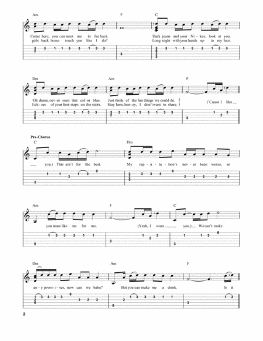 Delicate Acoustic Guitar scores gallery preview page 2