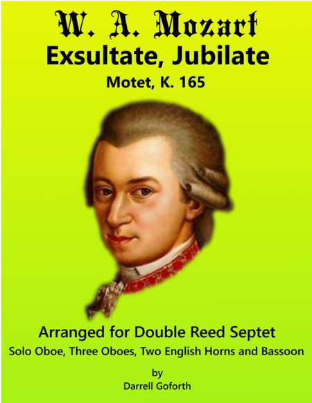 Mozart: Exsultate, Jubilate for Double Reed Septet image number null