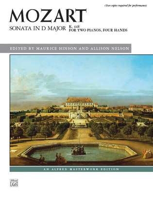Book cover for Sonata in D Major, K. 448