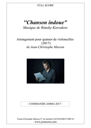 Book cover for Chanson indoue Rimsky Korsakow for 4 celli --- score and parts --- JCM 2017