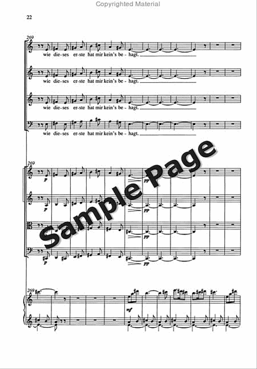 Gloriola Satb/strings/pf Score 4-Part scores gallery preview page 23
