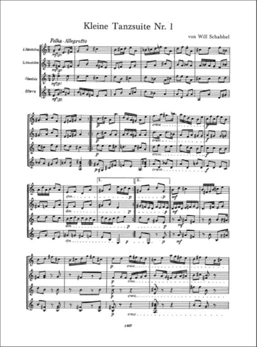Kleine Tanzsuite Nr. 1 Kleine Tanzsuite Nr. 1 Score scores gallery preview page 2