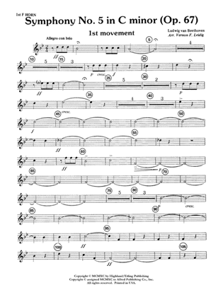 Beethoven's Symphony No. 5, 1st Movement: 1st F Horn