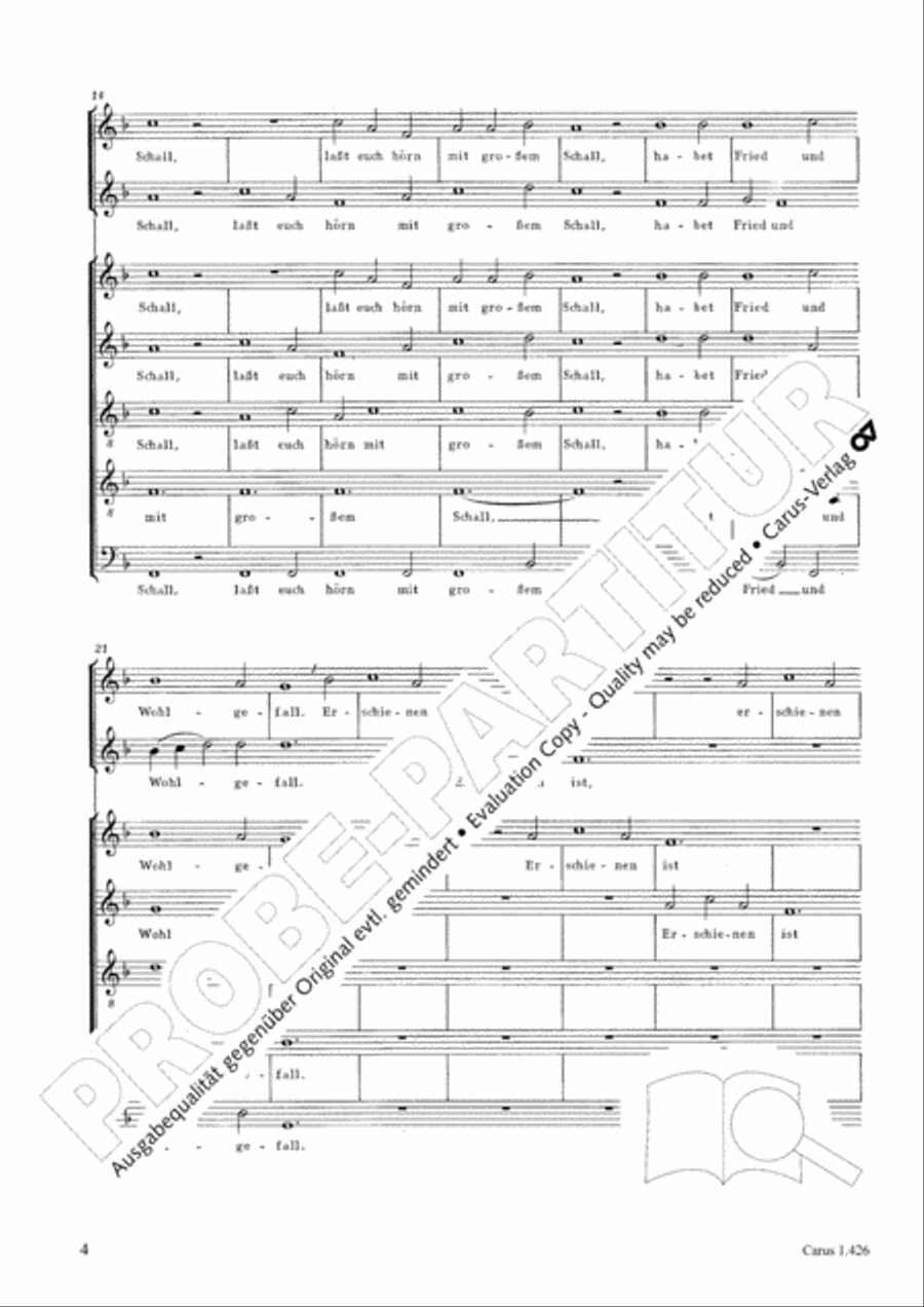 Singt, ihr lieben Christen all SATTB scores gallery preview page 4