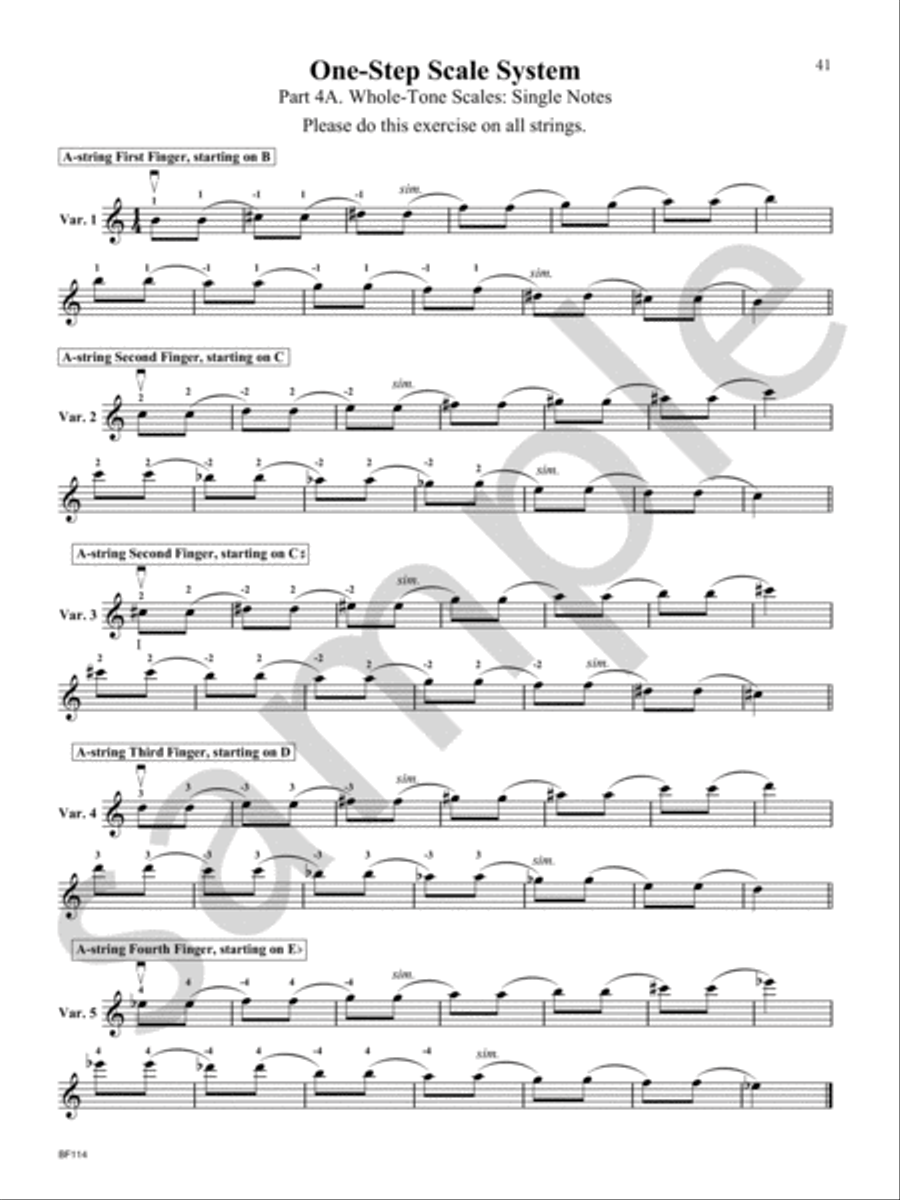 One-Step Scale System System for Viola Viola scores gallery preview page 12