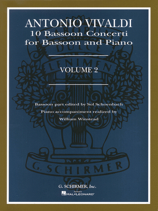 Book cover for 10 Bassoon Concerti, Vol. 2
