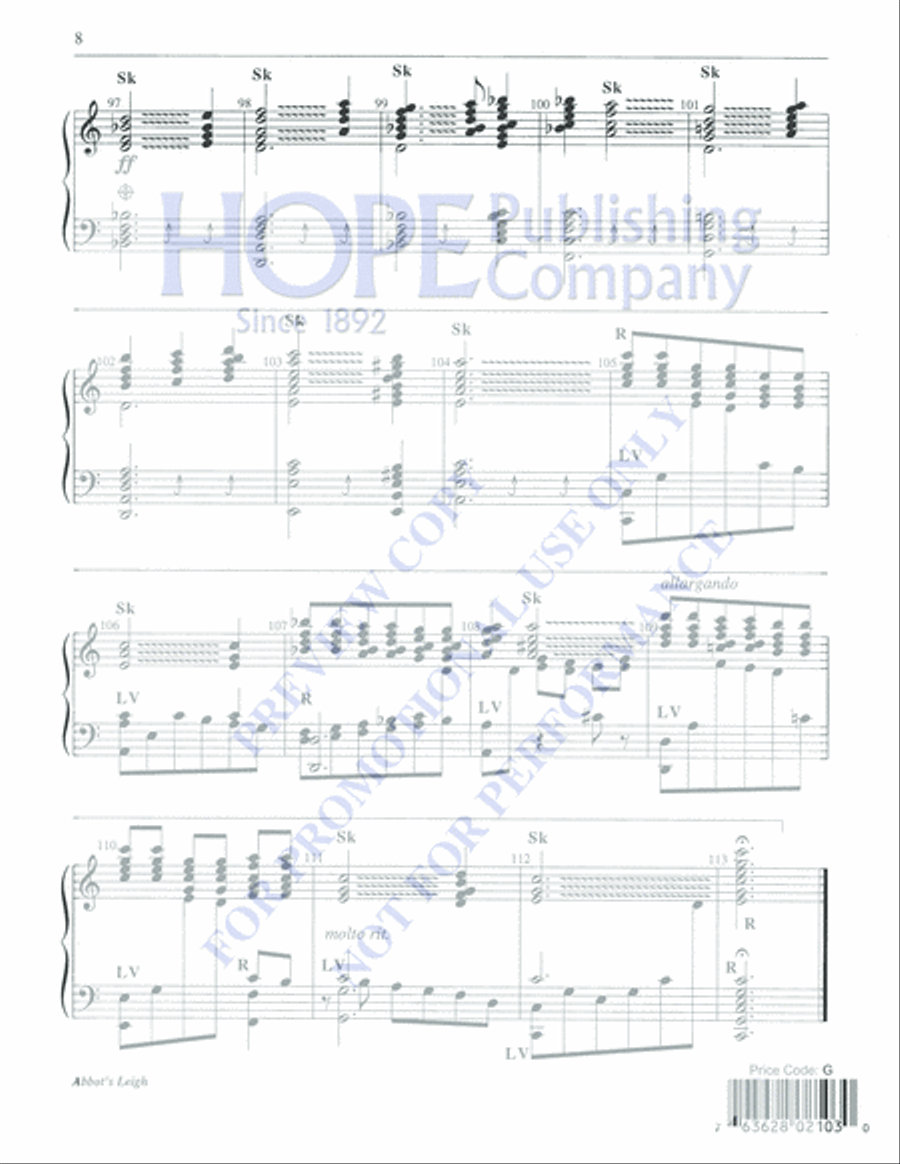 Abbot's Leigh Abbot's Leigh 5-Octaves scores gallery preview page 8