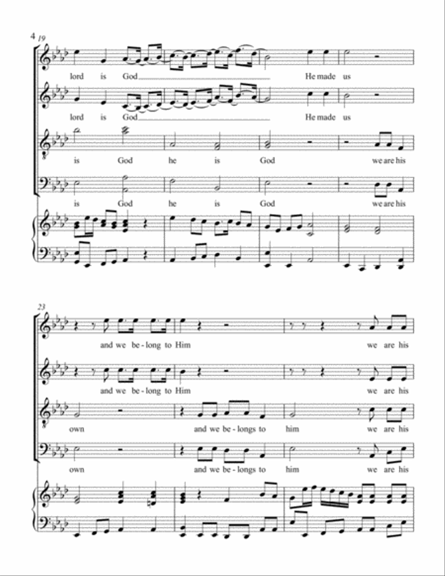 SING TO THE LORD A NEW SONG 4-Part scores gallery preview page 4