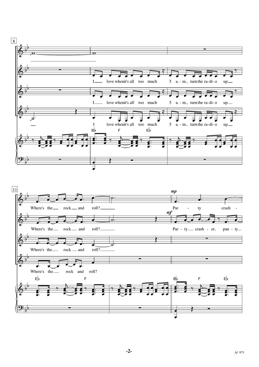 Raise Your Glass Raise Your Glass SSAA scores gallery preview page 2
