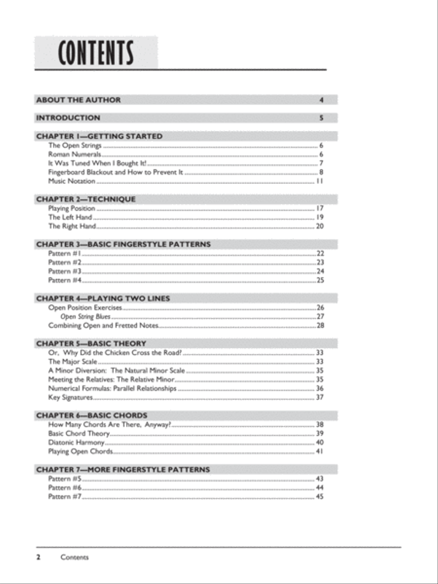 Beginning Fingerstyle Guitar (Book & Audio) Fingerpicking Guitar scores gallery preview page 2