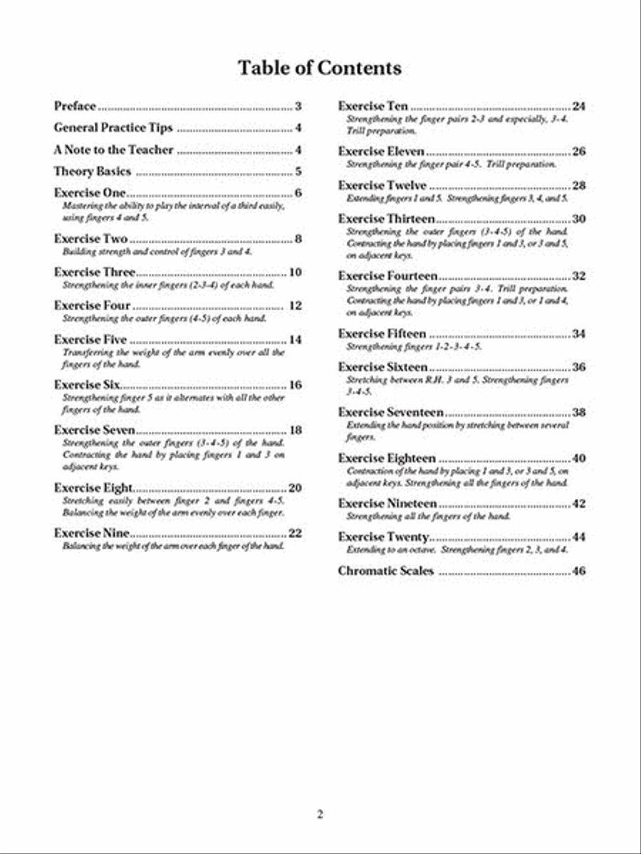 Hanon for the Developing Pianist Piano Method scores gallery preview page 2