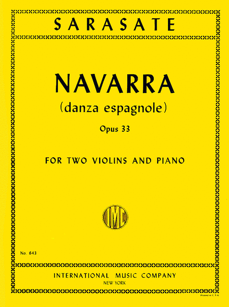 Navarra. Danza Espagnole, Op. 33