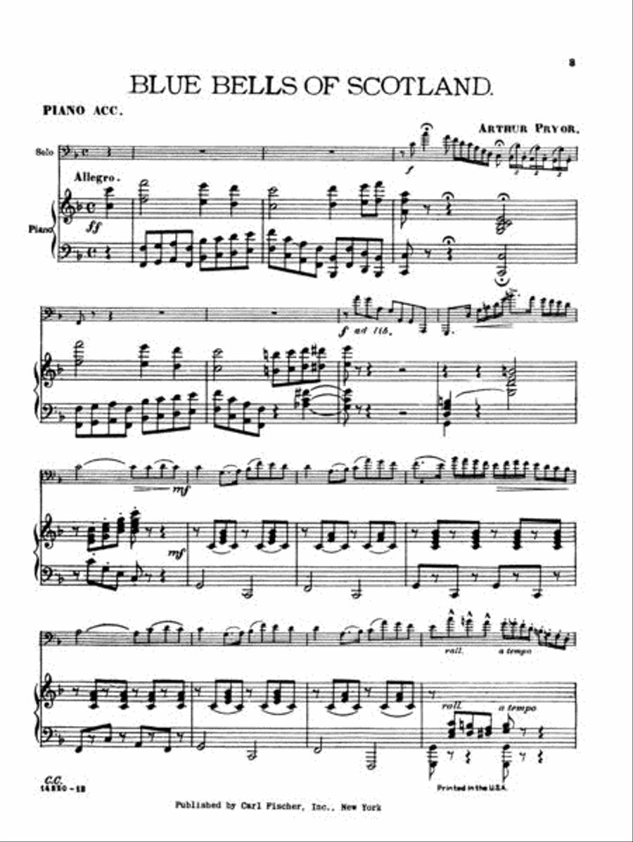 Blue Bells of Scotland Blue Bells of Scotland Baritone Horn BC scores gallery preview page 2