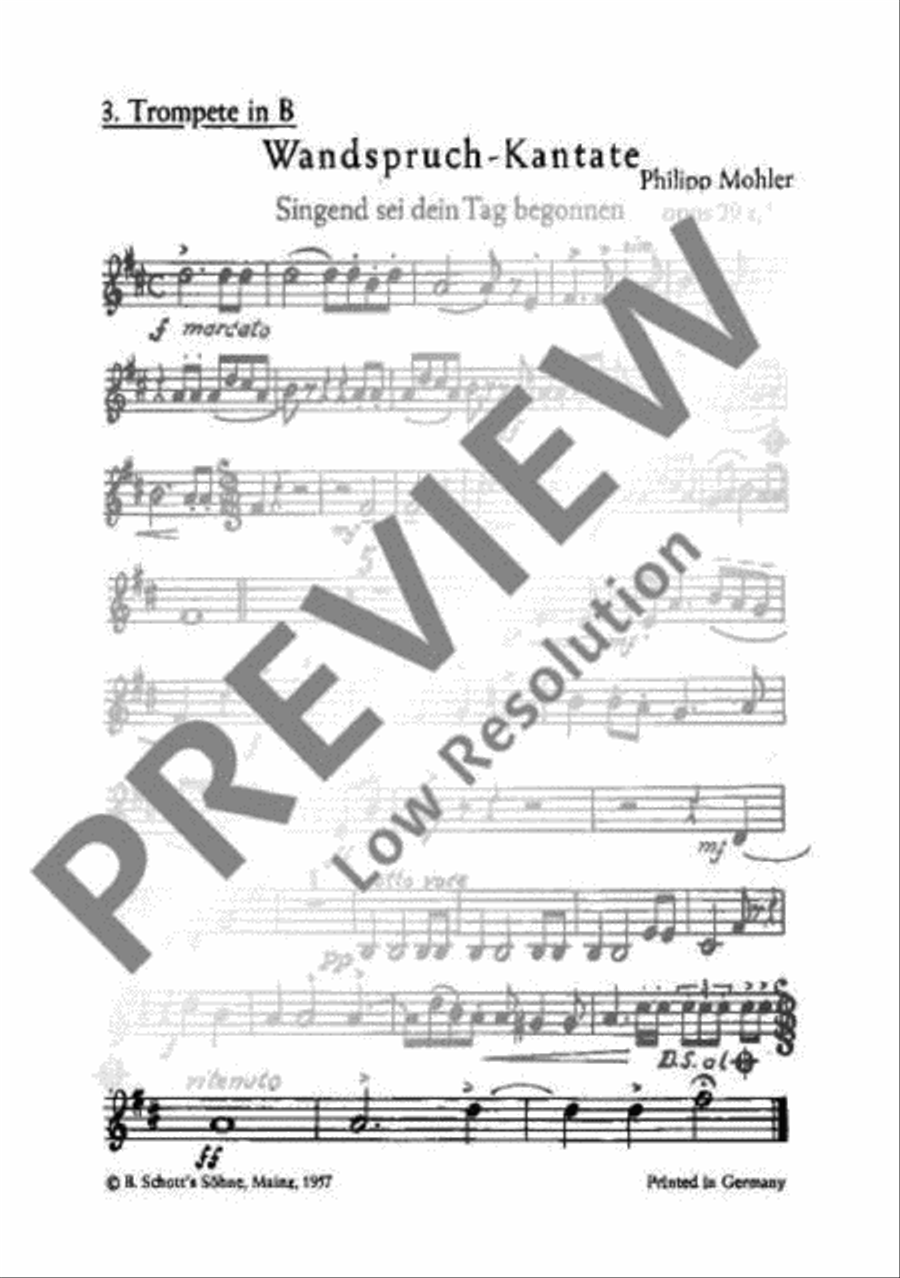 Wandspruch-Kantate TTBB scores gallery preview page 20