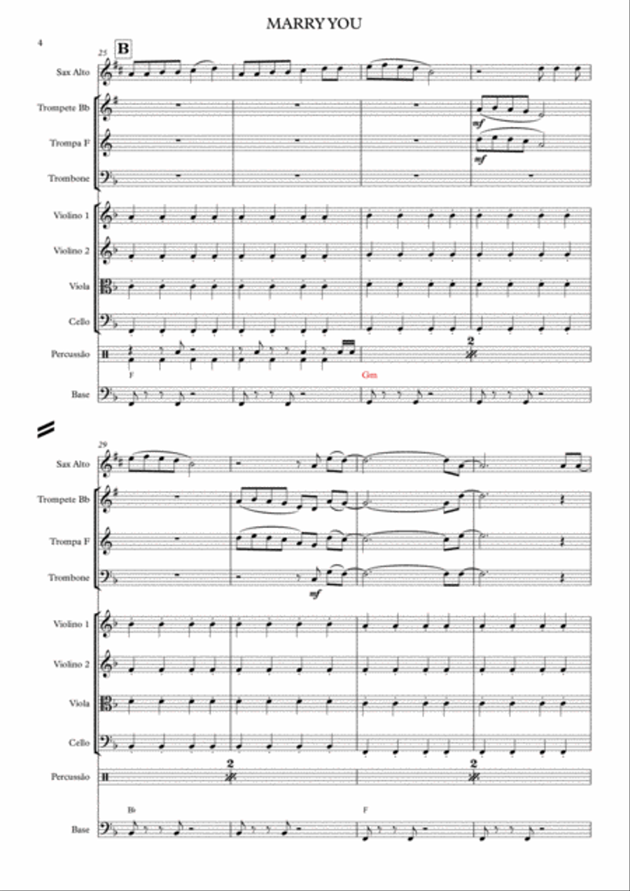 Marry You Large Ensemble scores gallery preview page 4