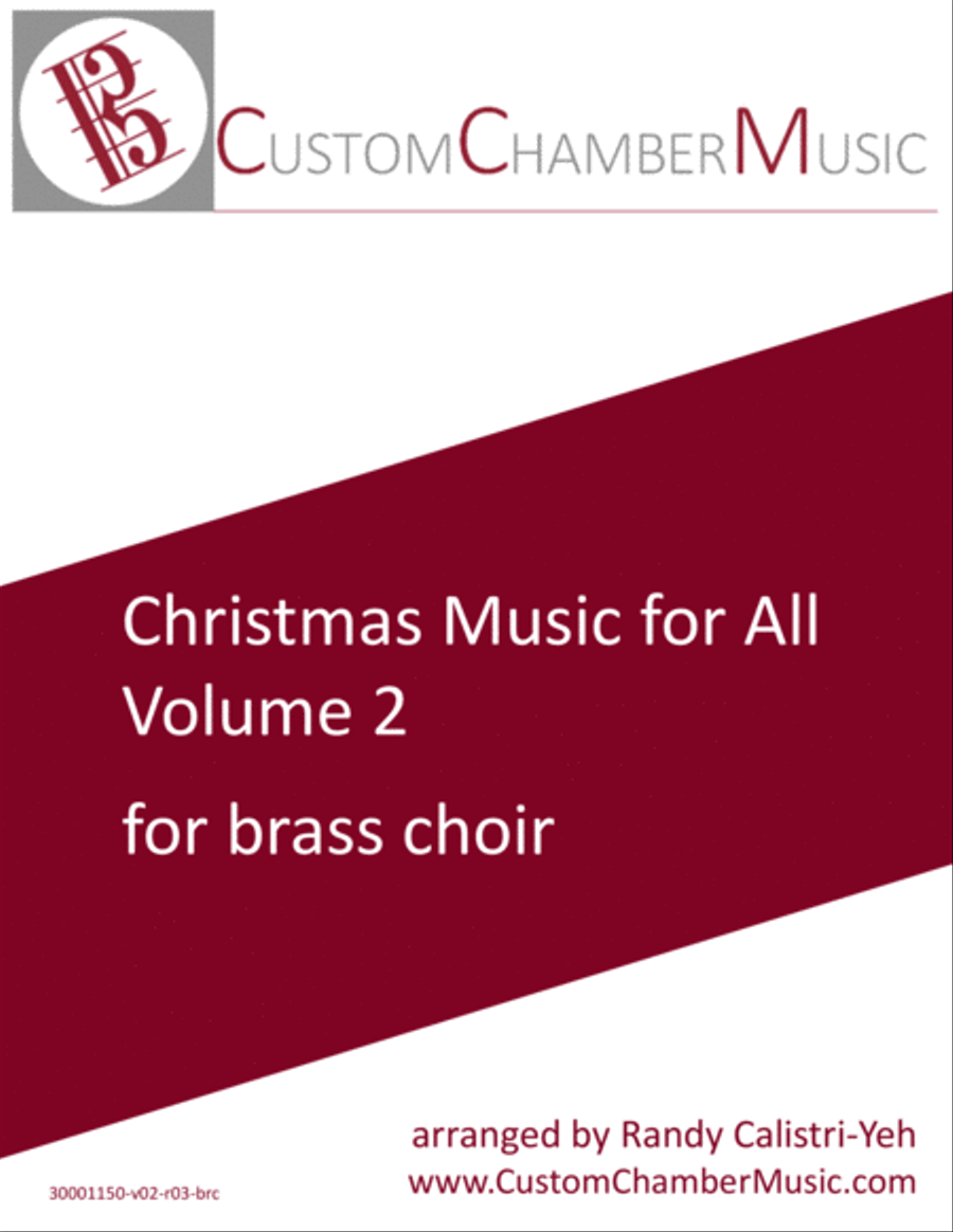Christmas Carols for All, Volume 2 (for Brass Choir) Brass Ensemble scores gallery preview page 1